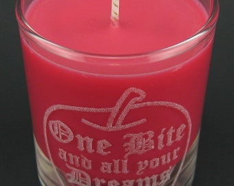 Snow White Poison Apple Mini Candle
