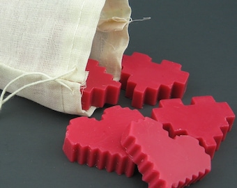 La cera di soia Zelda Pixel Heart si scioglie per San Valentino