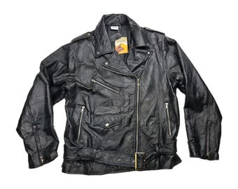 Rare 50s 60s Langlitz Columbia Leather Jacket Petite Ladies Large