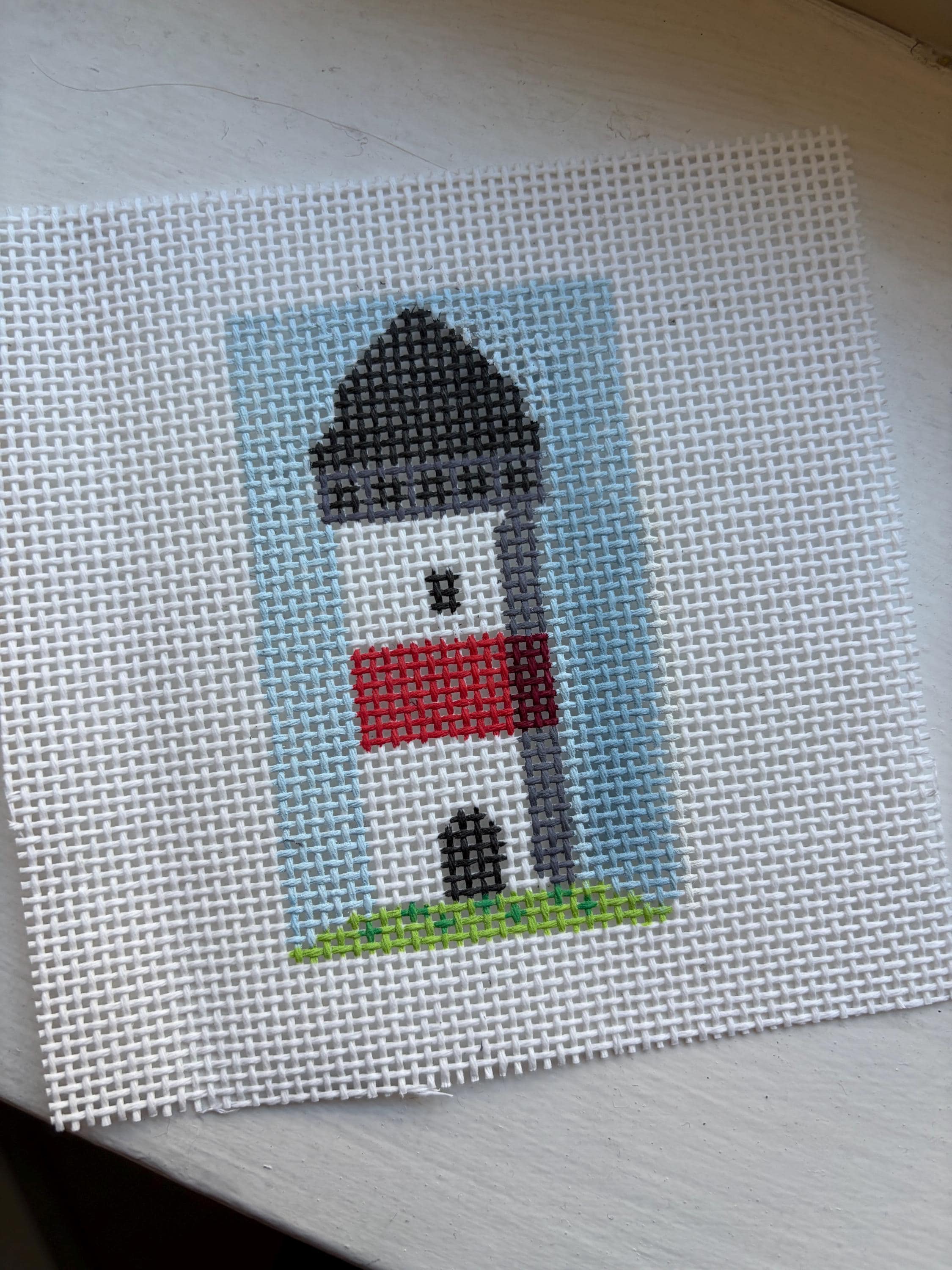 Lighthouse Needlepoint Mini Canvas Bag Charm Patch 13 or 18 mesh canvas