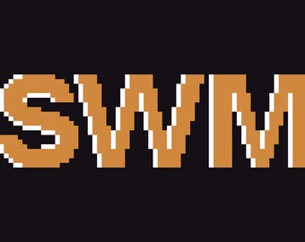 Custom Digital Stitch Chart - 6x4 on 13 mesh monogram