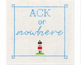 Canvas Nantucket or Nowhere-naaldpunt - 13 mesh