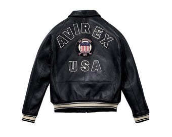 Men's Bomber Jacket Handmade Genuine Cowhide Leather Aviator Jacket