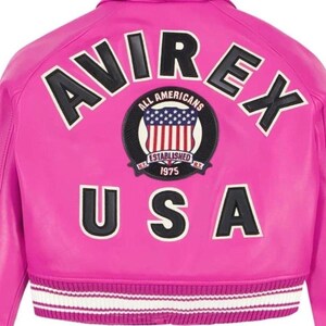 Premium genuine leather cropped bomber jacket stylish streetwear