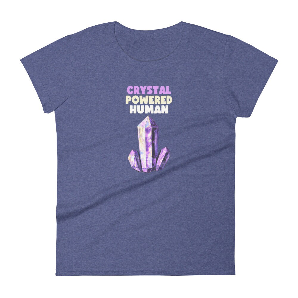 Crystal Powered Human T-shirt Rock Hound Tee, Crystal Lover T
