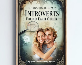 Personalized Couples Wall Art - Customized Anniversary Gift for Mystery Book Lovers, Wedding Present