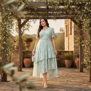 etsy sage green dress Sage Green Long Dress