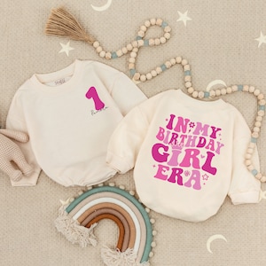 In My Birthday Girl Era Baby Romper, First Birthday Girl Outfit, Birthday Girl Clothes, Kids Birthday Shirt, First Birthday Girl Romper