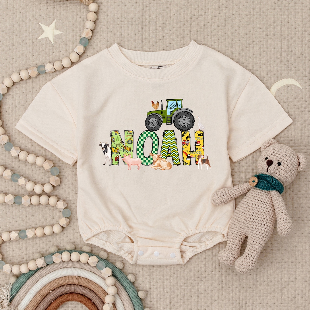 Vintage Tractor Romper main image 0