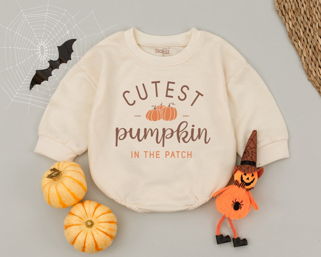 Cutest Pumpkin in the Patch Baby Romper,newborn Thanksgiving