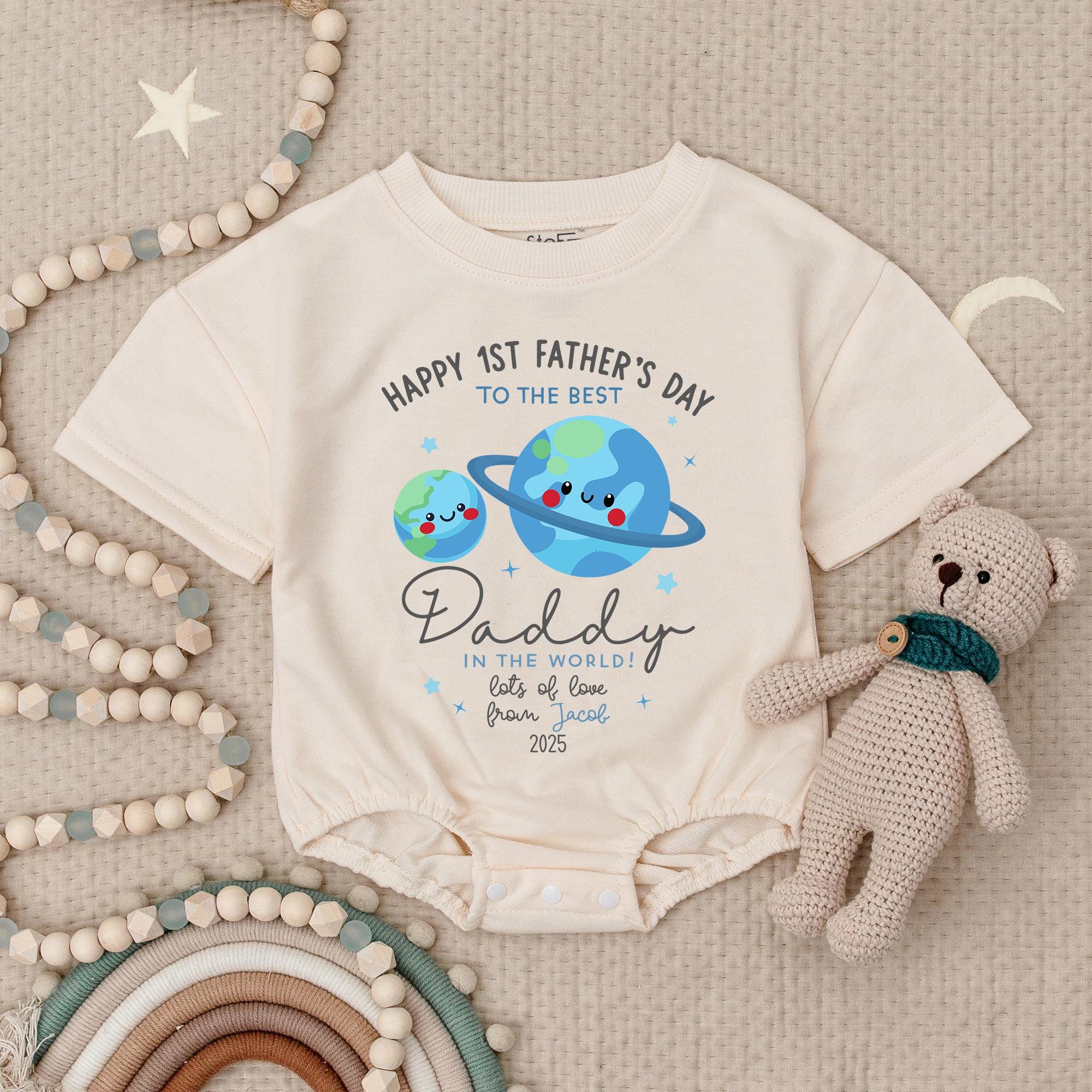 ONE6B　FATHER‘S DAY 2025LIMITED EDITION Happy 1st Father's Day to the Best Daddy in the World Baby Romper