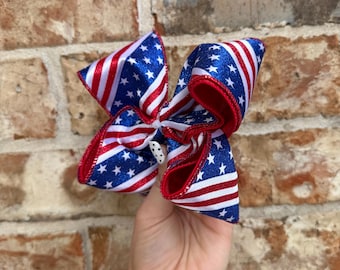 Glitter American bow