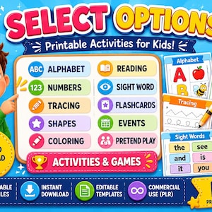 Package of over 8000 educational resources for children with PLR MRR resale rights (All in English)