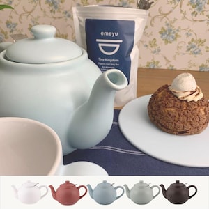 Ceramic Teapot Scandinavian Design – Minimalist Tea Pot 1.5L – Loose Leaf Tea Teapot – Nordic Teaware – Tea Lover Gift