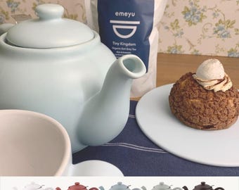 Ceramic Teapot Scandinavian Design – Minimalist Tea Pot 1.5L – Loose Leaf Tea Teapot – Nordic Teaware – Tea Lover Gift