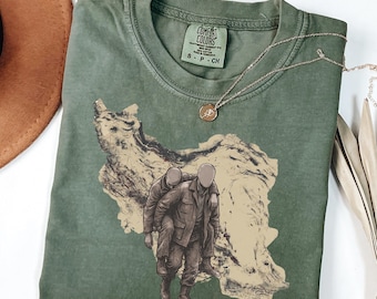 Camiseta conmemorativa de Hamid Mahdavi / Mapa de Irán - Irán Libre / Camiseta de solidaridad con la diáspora persa, Camiseta de arte de protesta, Sudadera con capucha, Unisex