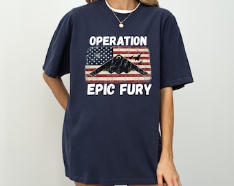 オペレーション・エピック・フューリーTシャツ、アメリカ・イスラエル・イランTシャツ、ミリタリー・パトリオティックTシャツ、フリーダムTシャツ
