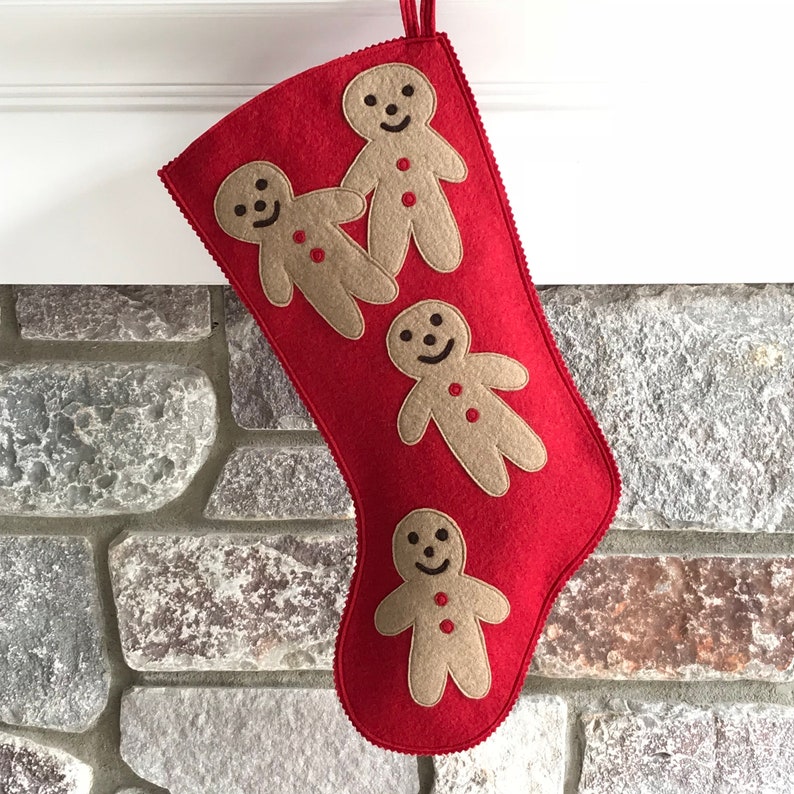 Handmade Wool Felt Christmas Stocking Celebrate With Etsy