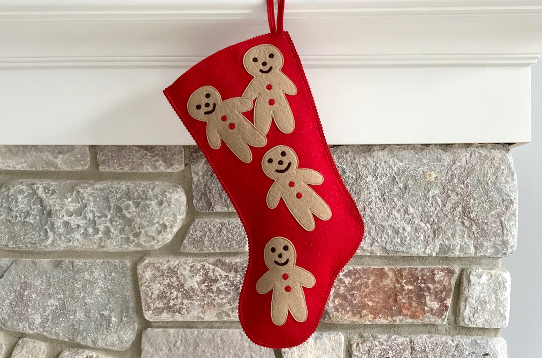Handmade Wool Felt Christmas Stocking Celebrate With Etsy