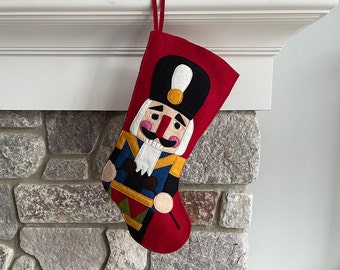 Celebrate the Holidays with a Nutcracker on your Christmas Stocking! Toe faces the right to match your collection!