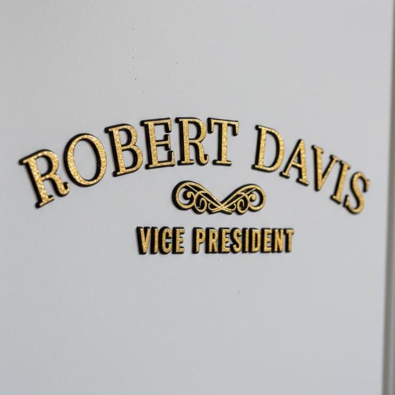 Davis Lettering Gold Leaf Vinyl Decal | Other Metallics Available | Vintage Historic ...