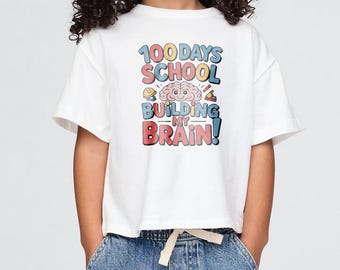 100 Days of School Building My Brain SVG PNG | 100 dagen Brain Rot Teacher SVG | Grappige planner dagboek sublimatie (digitaal)