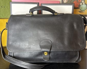 美品Coach5180 Metropolitan Messenger Bag Vintage Coach | Metropolitan Briefcase | 5180 | Black - Etsy