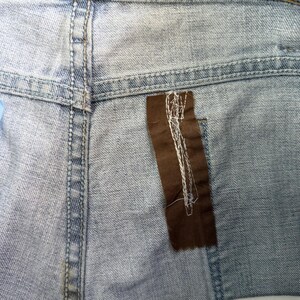 Y2K Wrangler Jeans Mens 36x29 Light Wash Blue Denim Relaxed Straight Retro image 6