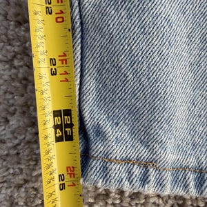 Vintage Wrangler Jeans Mens 33x29 Light Wash Blue Denim Regular Straight Casual image 7
