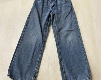 Y2K Levis 569 Jeans Youth 12 Medium Wash Blue Denim Relaxed Straight Pants