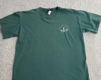 Camiseta deportiva vintage Cape May-Lewes Ferry Signal para hombre, talla XL, color verde, con estampado de faro.