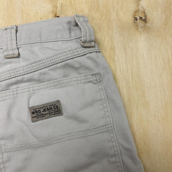 Y2K WRC Jean Co Cargo Shorts Mens 34 Gray Cotton Denim Relaxed Fit 10 Inseam View 3
