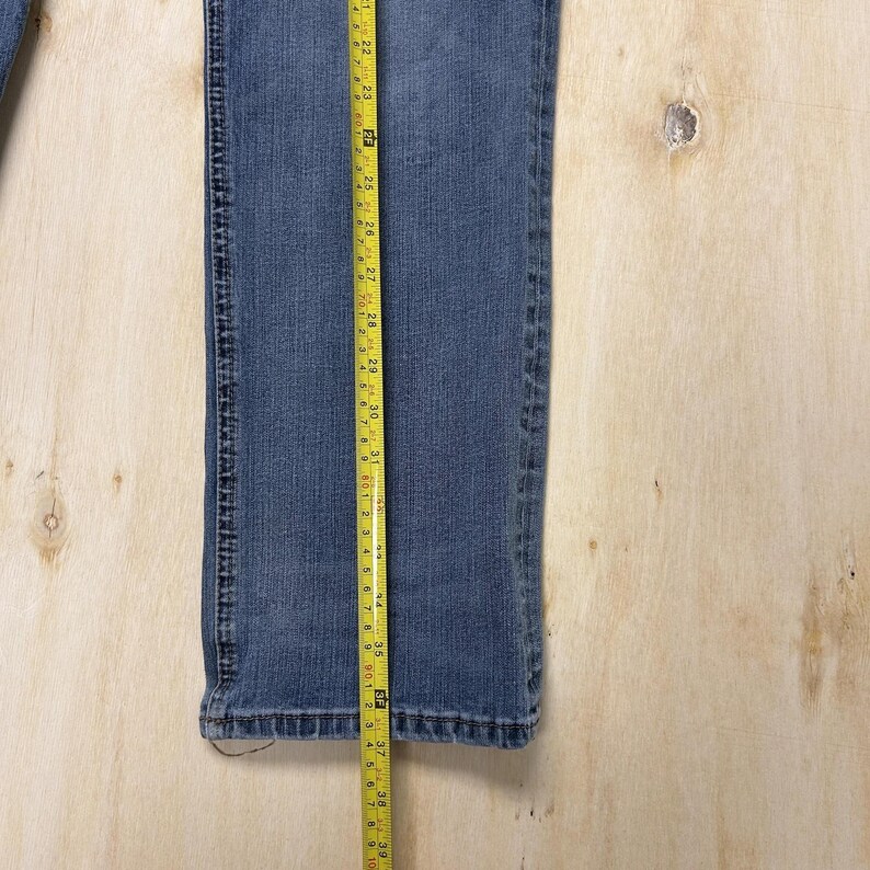 Y2K Seven7 Straight F1 Jeans Mens 36x32 Medium Blue Denim Regular Stretch Casual image 4