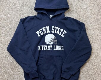 Y2K Penn State Nittany Lions Hoodie Sweatshirt Mens Medium NCAA Football Gildan