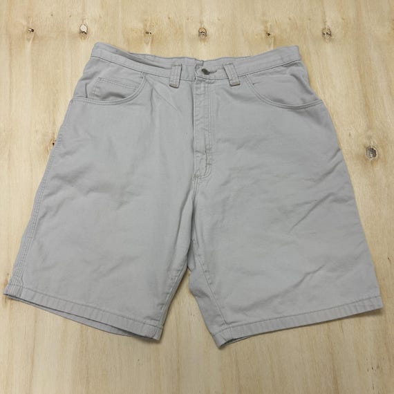 Y2K WRC Jean Co Cargo Shorts Mens 34 Gray Cotton Denim Relaxed Fit 10 Inseam View 2