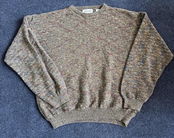 Vintage Joseph & Feiss Sweater Mens Large Multicolor Geometric Knit Pullover