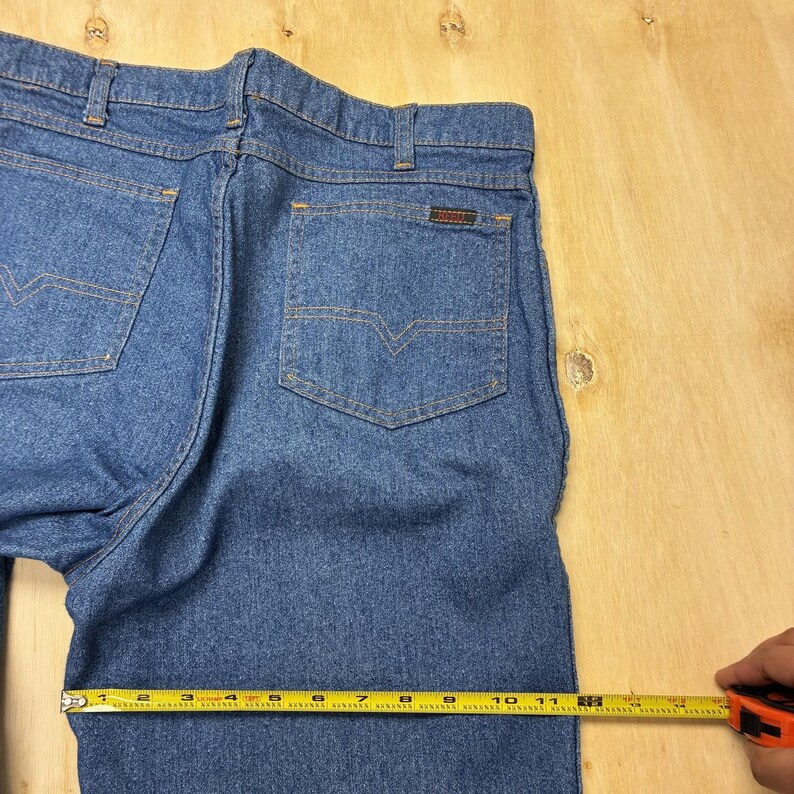 Vintage Wrangler Jeans Mens 36x32 Medium Wash Blue Denim Regular Straight Pants image 7