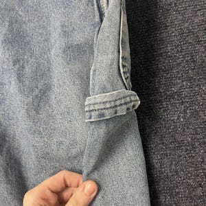 Y2K Wrangler Carpenter Jeans Mens 44x30 Light Denim Relaxed Straight Workwear image 3