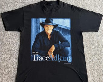 Vintage 2000 Trace Adkins Shirt Mens Large Black Country Music Tee T-Shirt