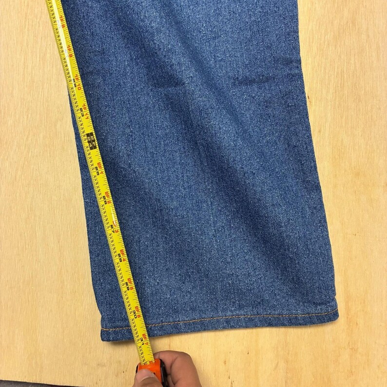 Vintage Wrangler Jeans Mens 36x32 Medium Wash Blue Denim Regular Straight Pants image 6