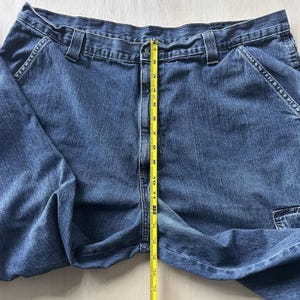 Y2K Wrangler Jeans Mens 40x30 Medium Wash Denim Relaxed Straight Cargo 70LGWDS image 6