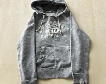 Y2K Abercrombie & Fitch Muscle-hoodie, groot grijs Physical Co-sweater dames