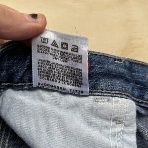 Y2K Wrangler Jeans Co Cargo Shorts Boys 14 Blue Denim Carpenter Utility Pockets image 3