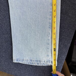 Y2K Wrangler Jeans Mens 36x29 Light Wash Blue Denim Straight Regular Casual image 7