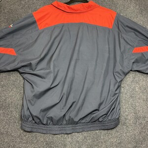 Vintage jaren 90 FILA windjack heren med blauw rood full zip colorblock Italia afbeelding 5