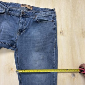 Y2K Seven7 Straight F1 Jeans Mens 36x32 Medium Blue Denim Regular Stretch Casual image 6