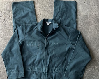Mono de trabajo vintage Berco para hombre, talla 52T, color verde, manga larga.