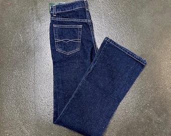 Vintage asfalt 23 x 29 donkere wassing denim NWT flare bootcut-jeans