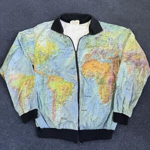 Tyvek World Map Jacket - Etsy