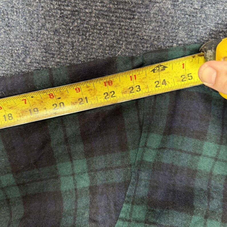 Vintage Pendleton Shirt Mens Med Green Flannel Lined Button Up Wool Long Sleeve image 7